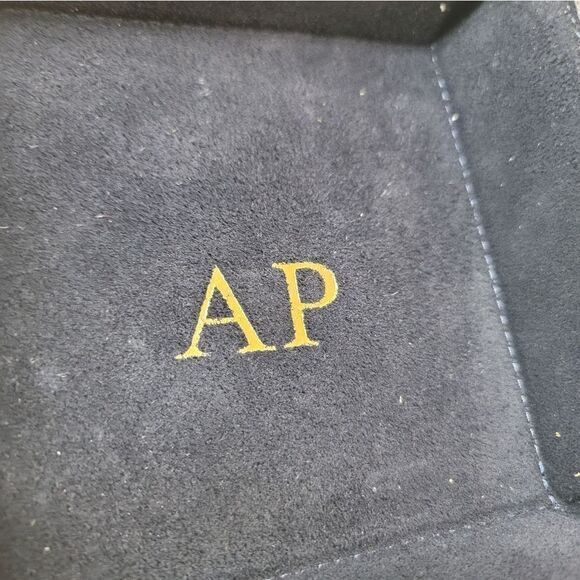 MARK AND GRAHAM Navy Blue Suede Catch All - Picture 5 of 7